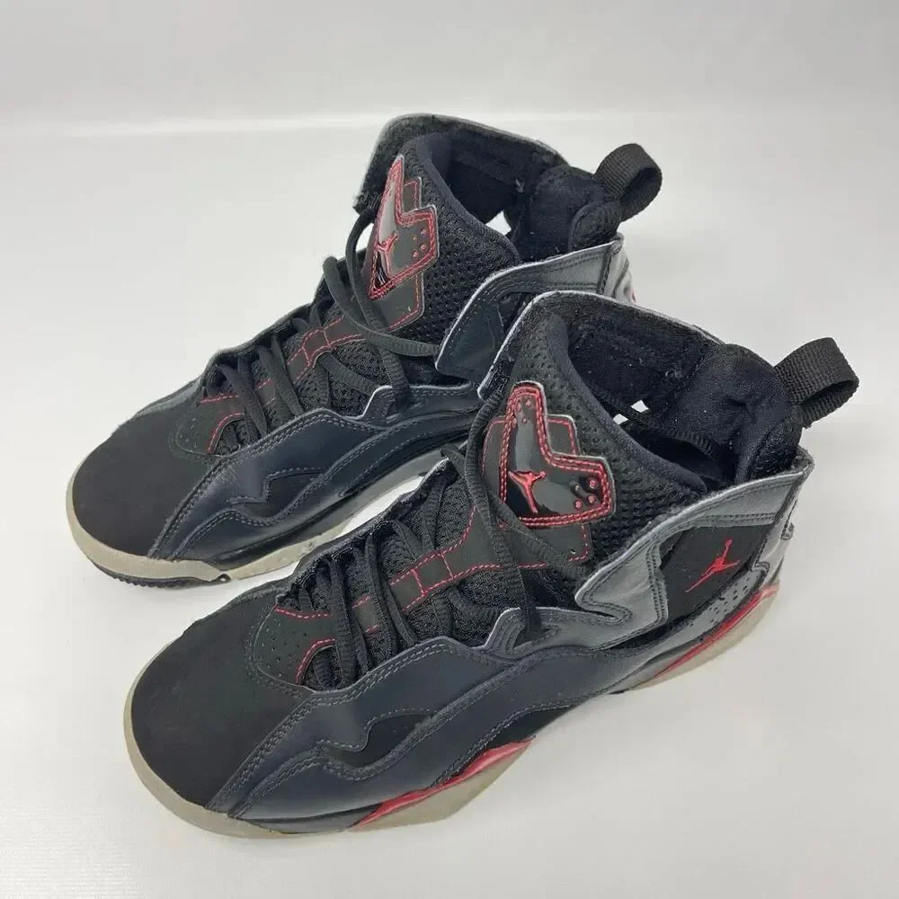Nike Air Jordan True Flight GS BG Bred Basketball Shoes 343795-002 Youth Size 5Y